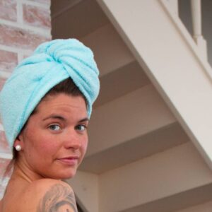 Serviette à cheveux en balbou